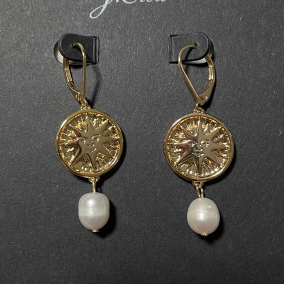 J. Crew Le Soleil Pearl Drop Earrings - Picture 3 of 4
